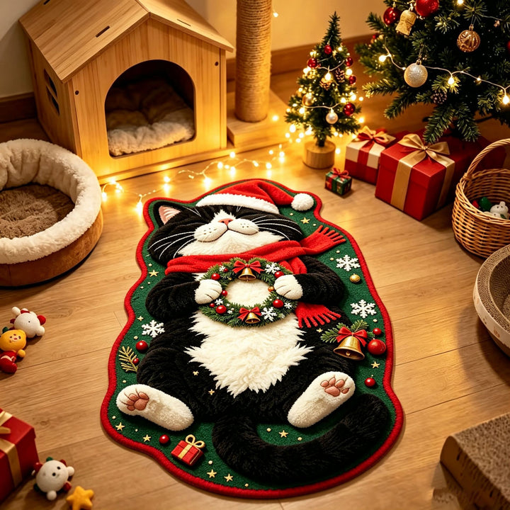 Kerst Kat-Thema Tapijt