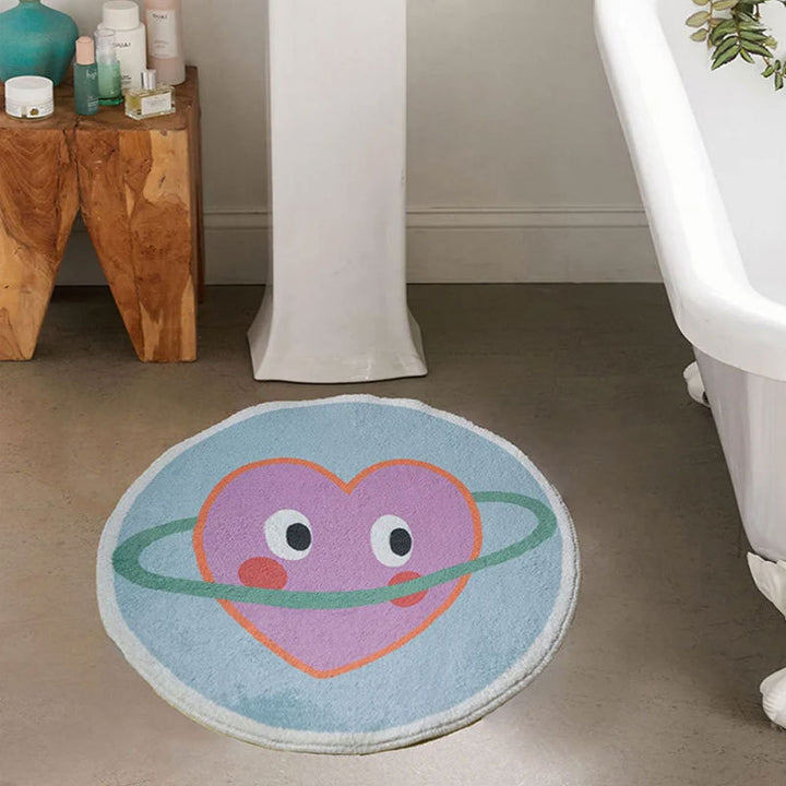 Hartvormige Badmat voor Badkamer Vloerdecor