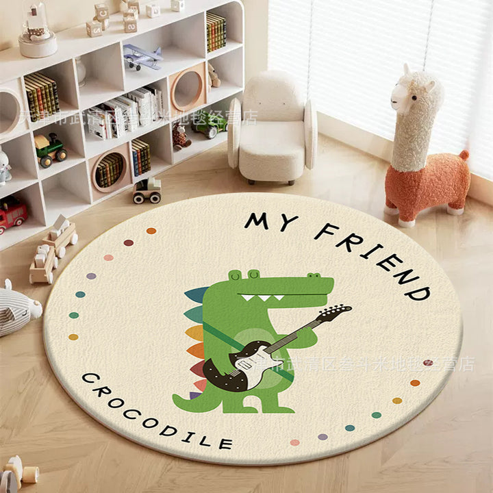 Schattig Dieren Thema Ronde Vloerkleed