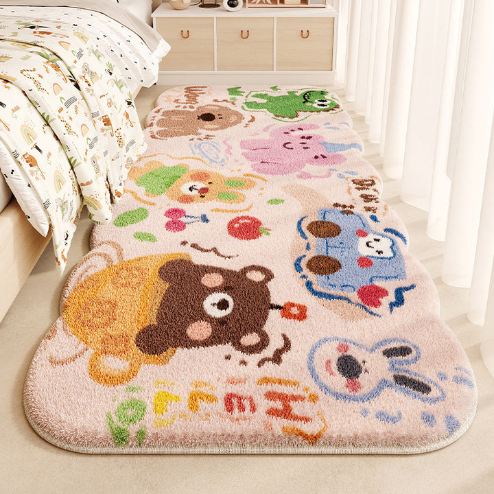 Kinderen's Fun-Thema Pluche Vloerkleed voor Thuis