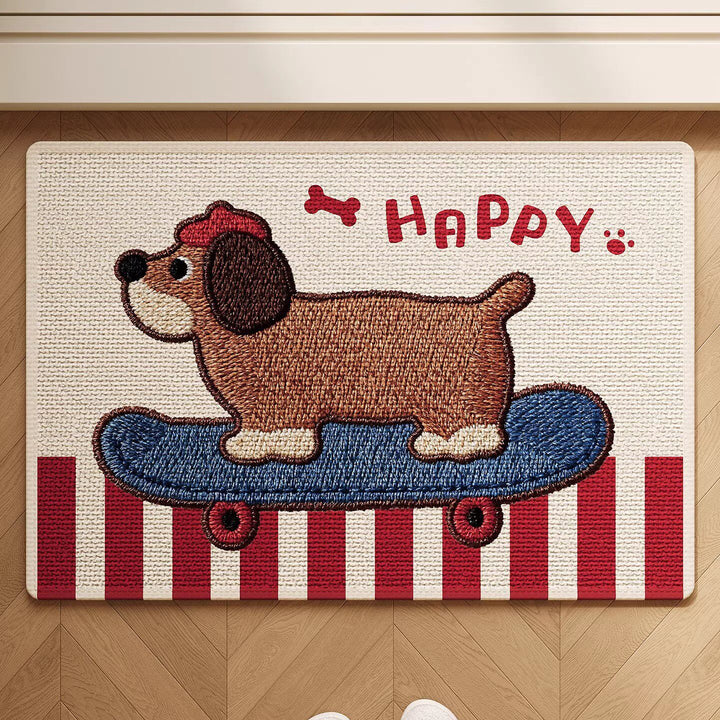 Schattige Honden-Thema Antislip Badmat