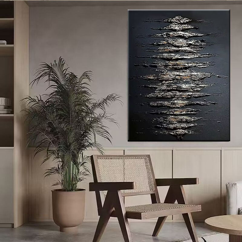 Textured Abstract Relief Wandkunst