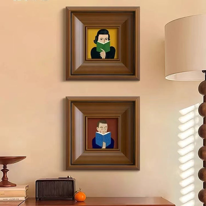 Gekaderde Artistieke Emotionele Portret Muurkunst