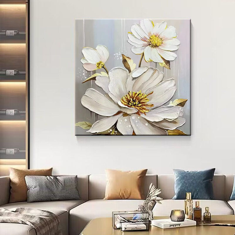 Elegante Bloemen Canvas Kunst