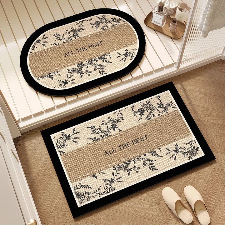 Elegante Bloemmotief Vloerkleed