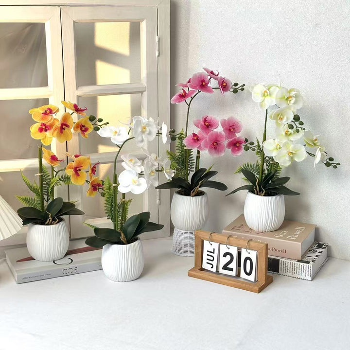 Faux Orchidee Plant Arrangement voor Huisdecoratie