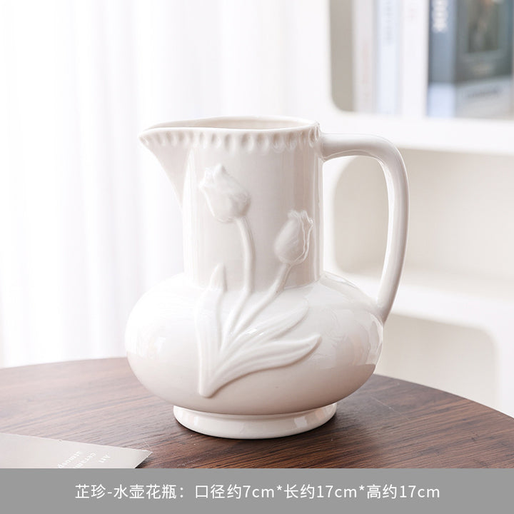 Decoratieve Bloemige Pitcher Vaas