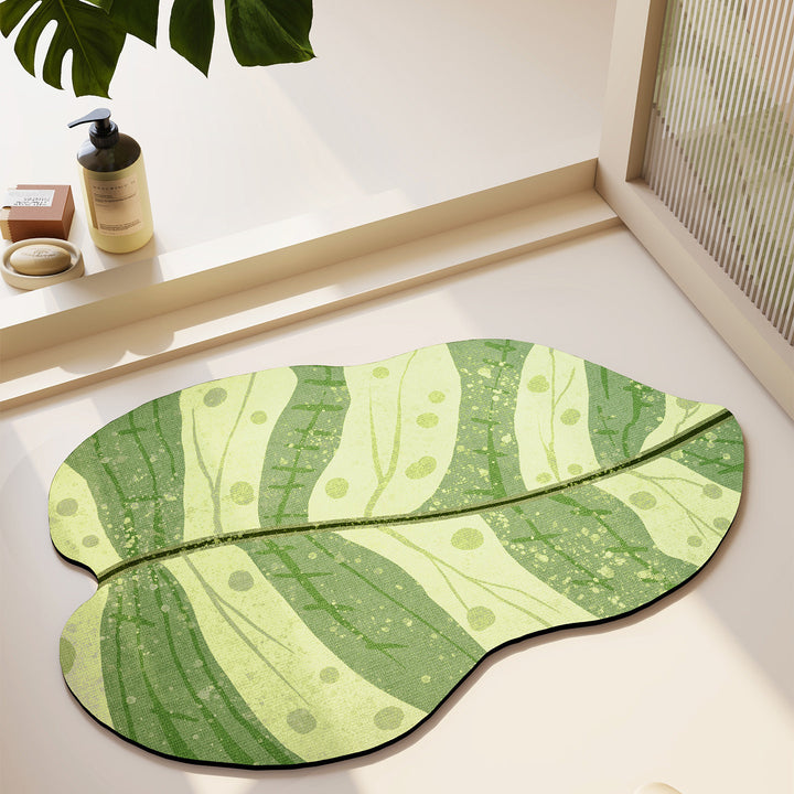 Abstract Leaf Design Vloerkleed