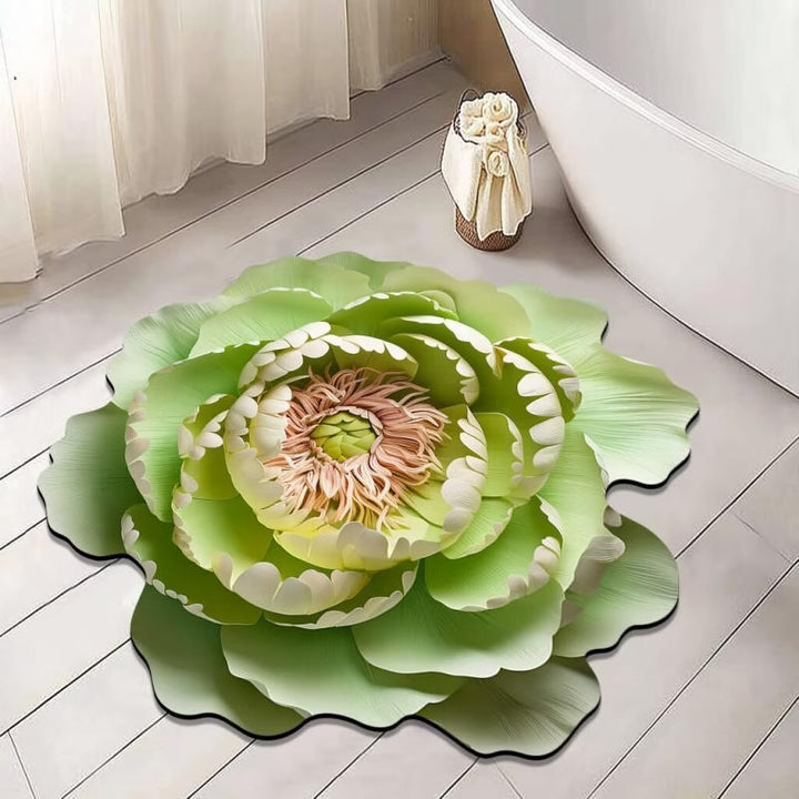Bloemvormig Pluche Vloerkleed
