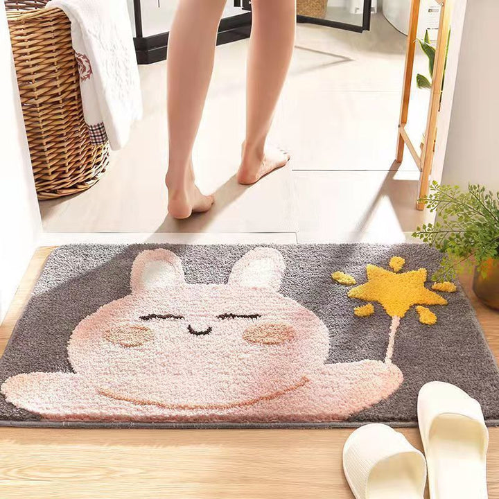 Pluche Badkamer Quote Mat