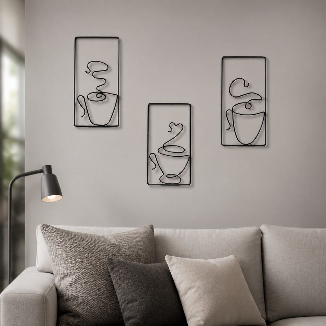 Moderne Draad Kunst Muur Decoratie