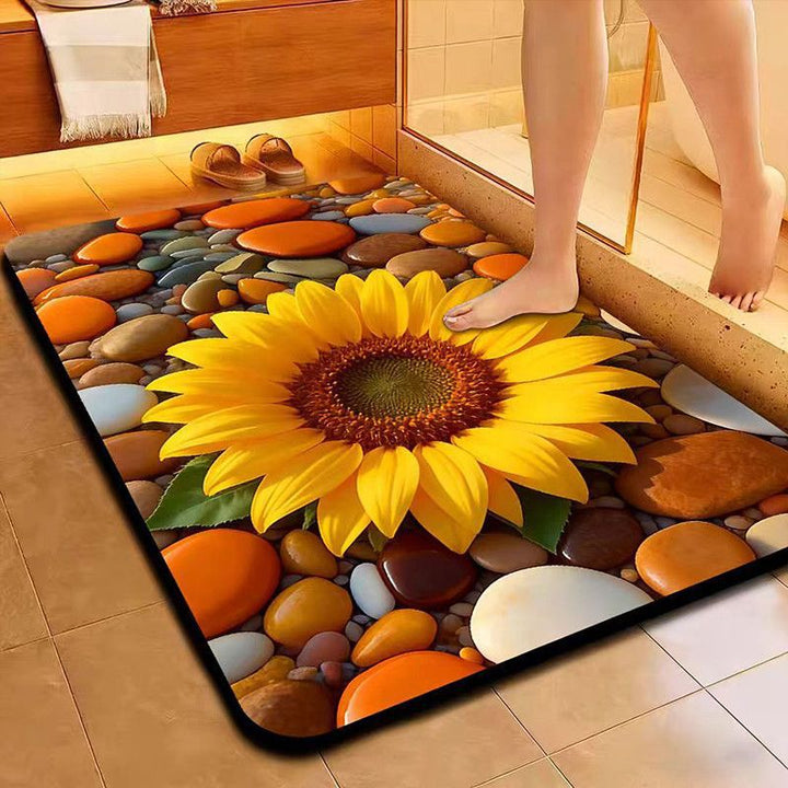 Artistic Floral Badmat