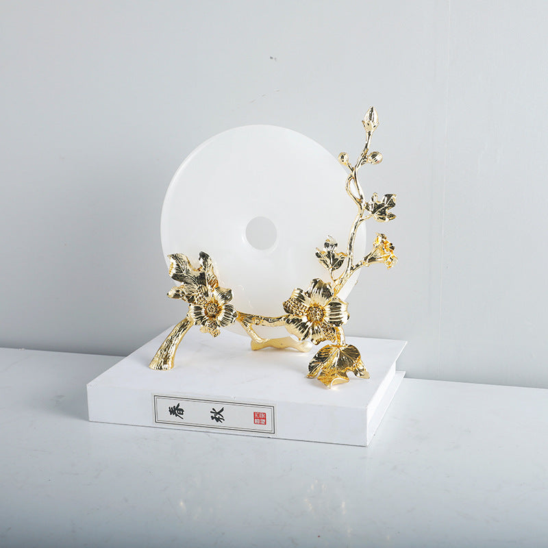 Luxe Bloemrijke Decoratieve Schijf Houder