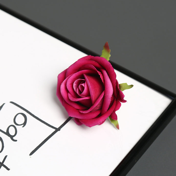 Elegante Zijde Rozen Speld voor Decoratief Gebruik