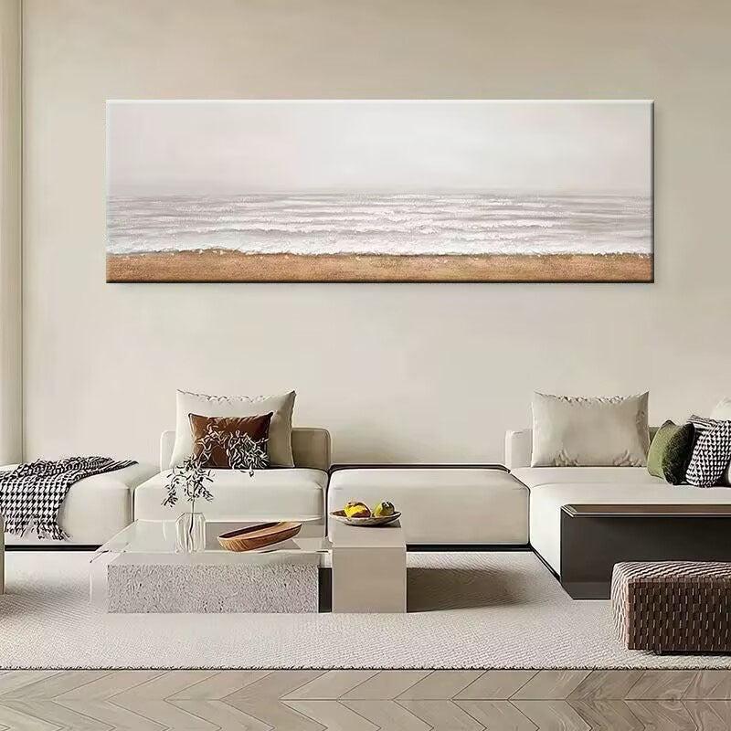 Groot Kust Zonsondergang Canvas Wandkunst