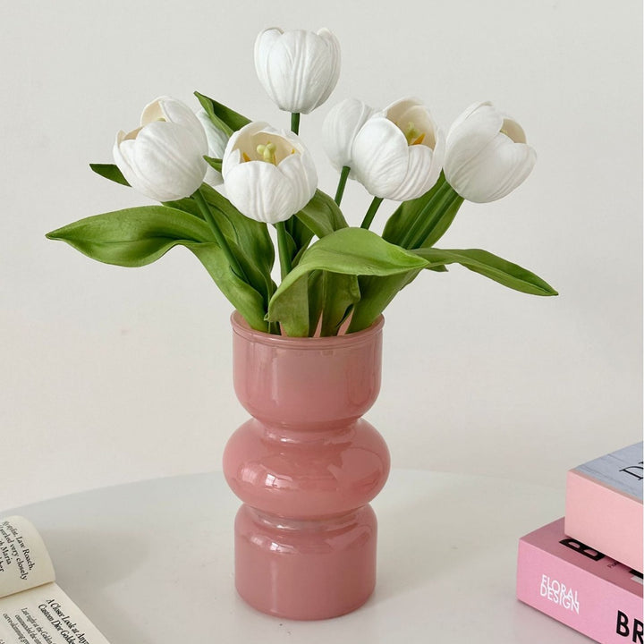 Realistische Faux Tulp Bloem Steel