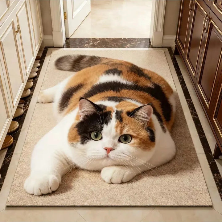 Pluche Kat-Thema Gebiedsmat