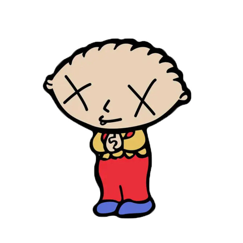 Rug in de vorm van een cartoonfiguur