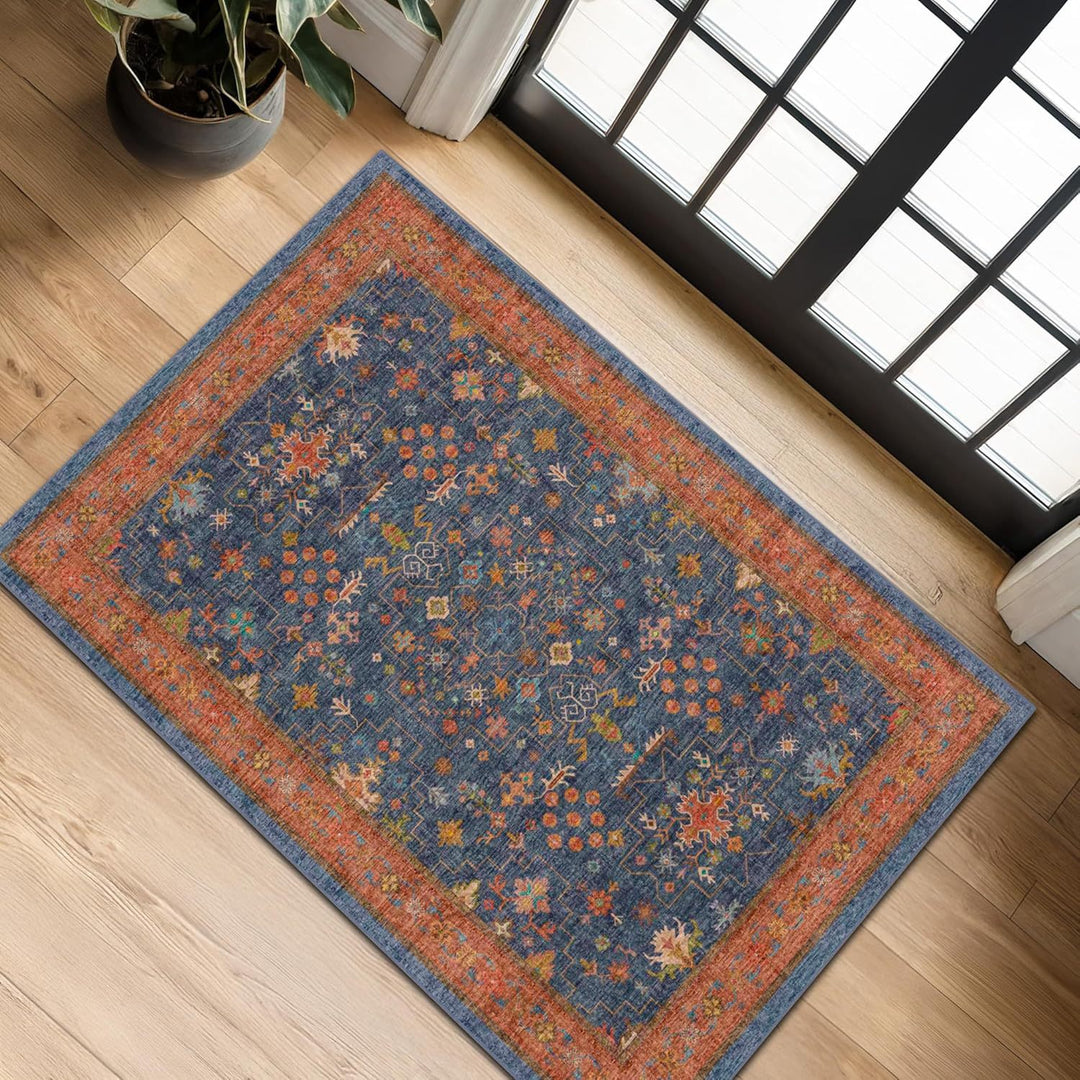 Vintage-Inspirerende Paisley Vloerkleed