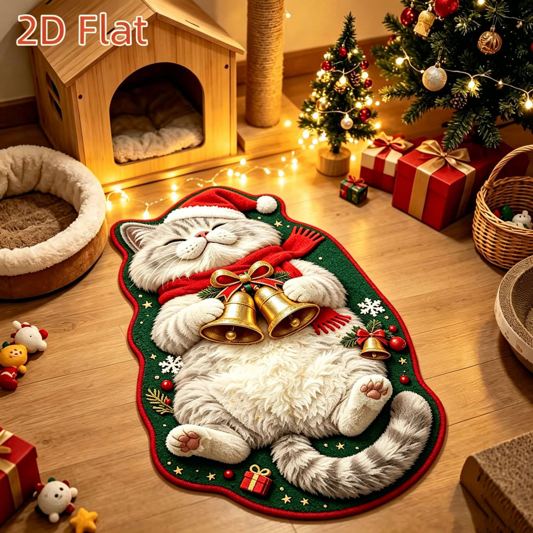 Kerst Kat-Thema Tapijt