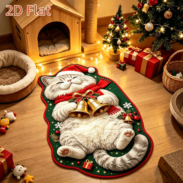 Kerst Kat-Thema Tapijt