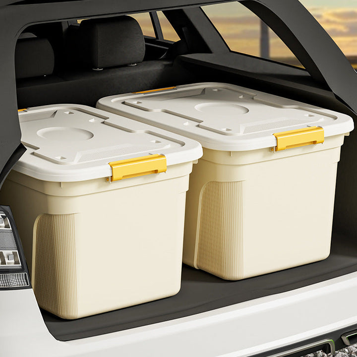 Practical storage box with safe locking system
