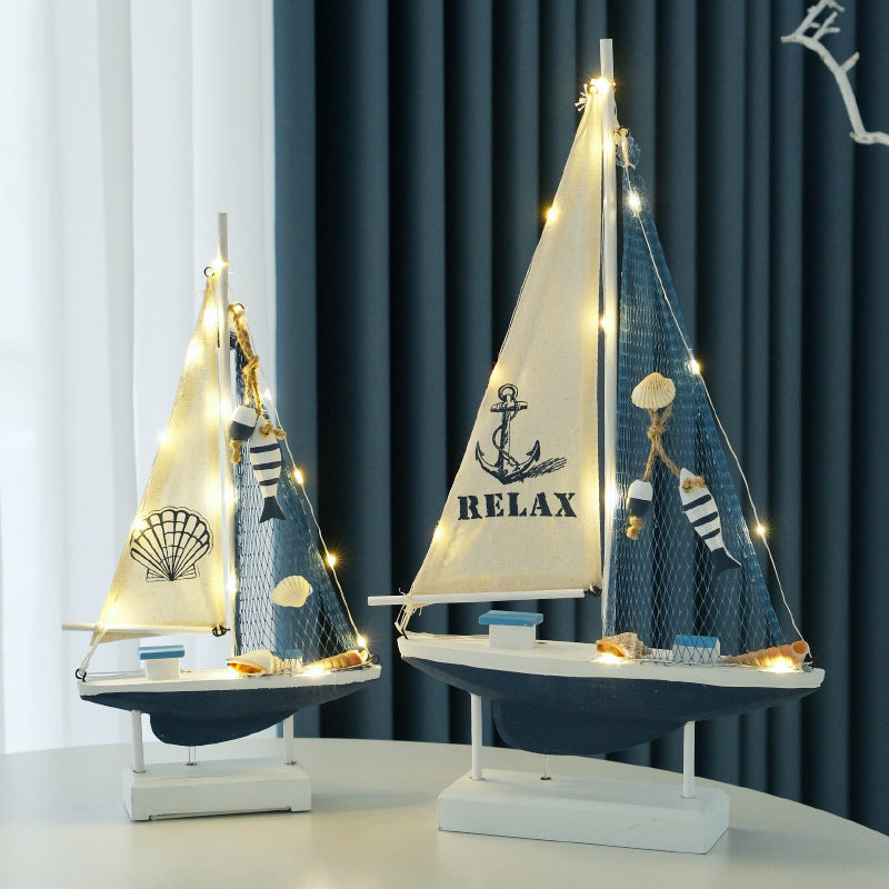 Nautical Zeilboot Beeldje Display