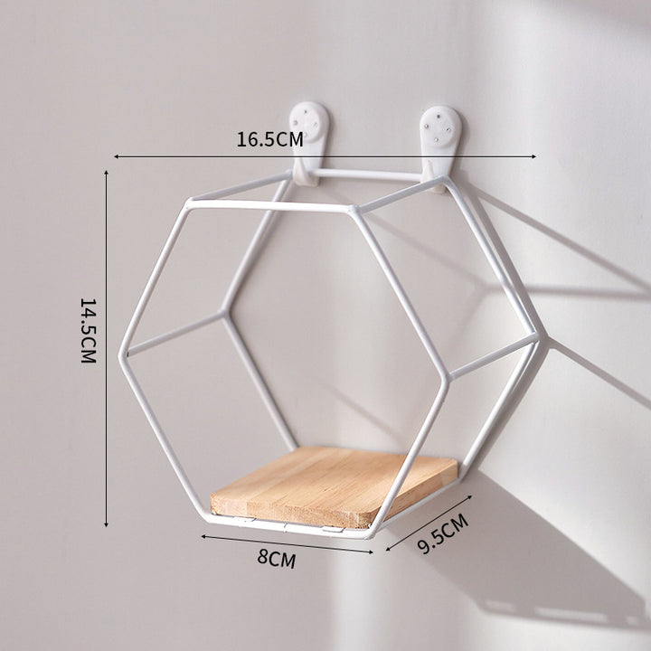 Hexagonale Muurbevestigde Plank