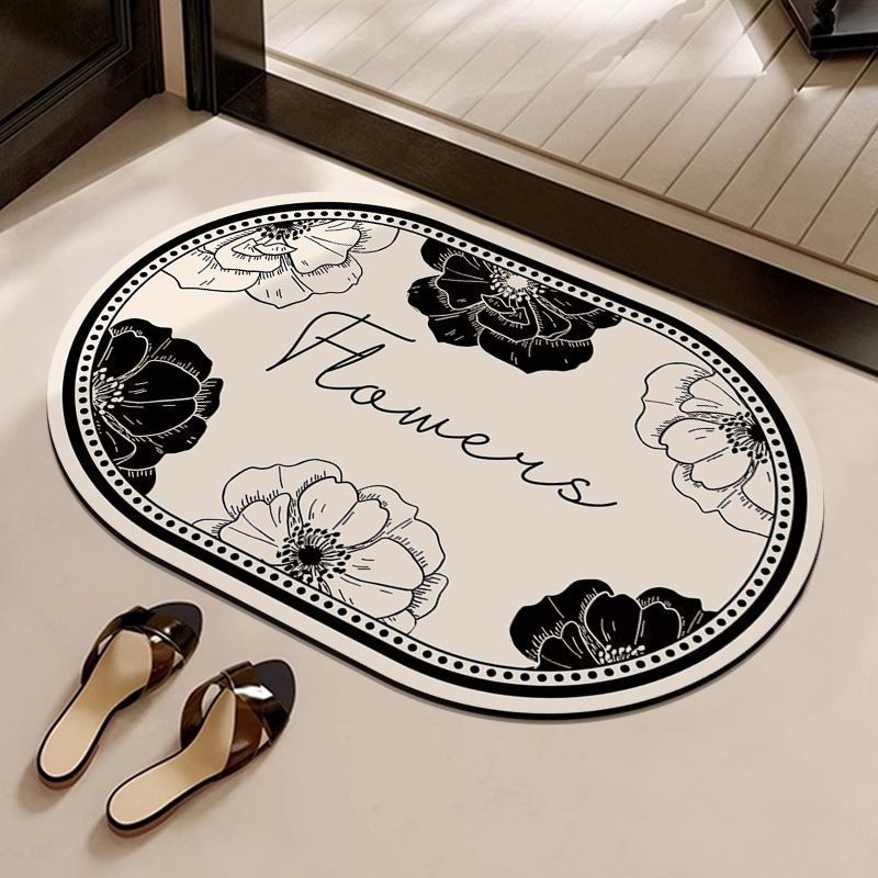 Decoratieve Bloem-Thema Deurmat