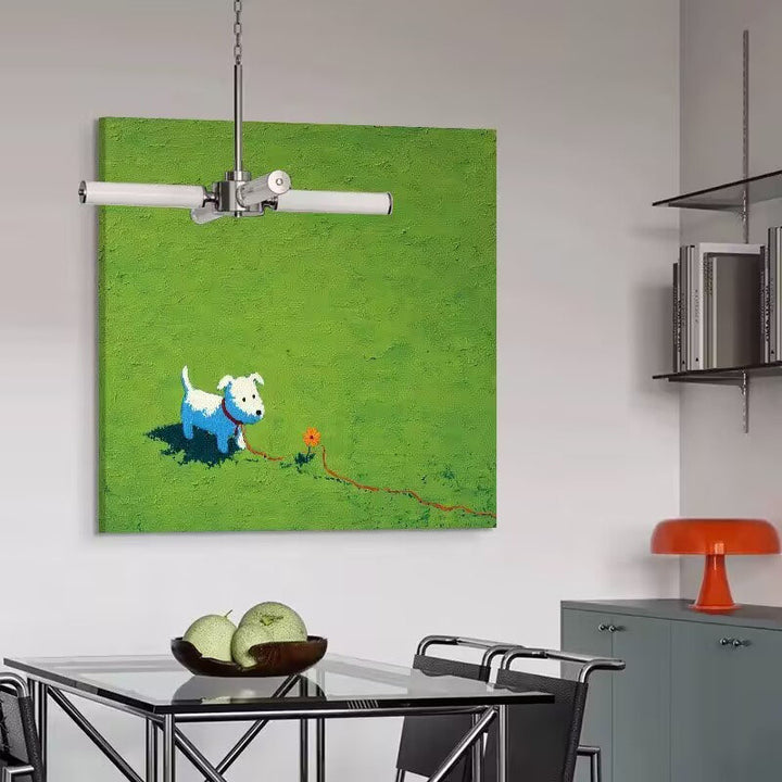 Speelse Honden-Inspirerende Canvas Kunst