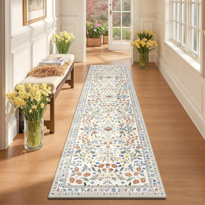 Vintage Bloemen Loopmat