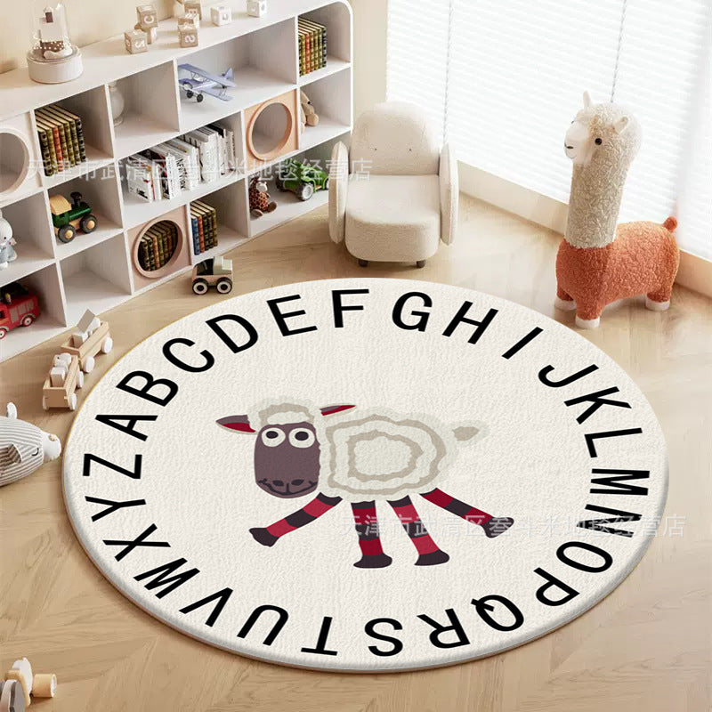 Schattig Dieren Thema Ronde Vloerkleed