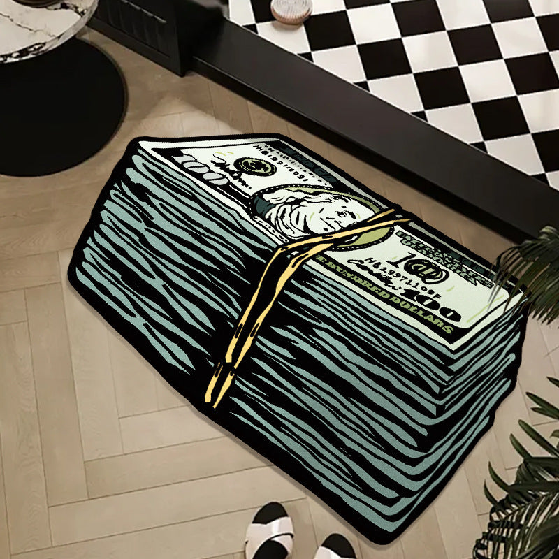 Money Roll Decoratieve Area Mat