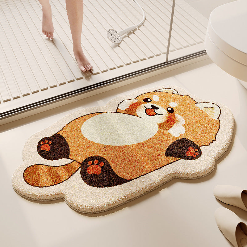 Cartoon Hond-Thema Pluche Badmat