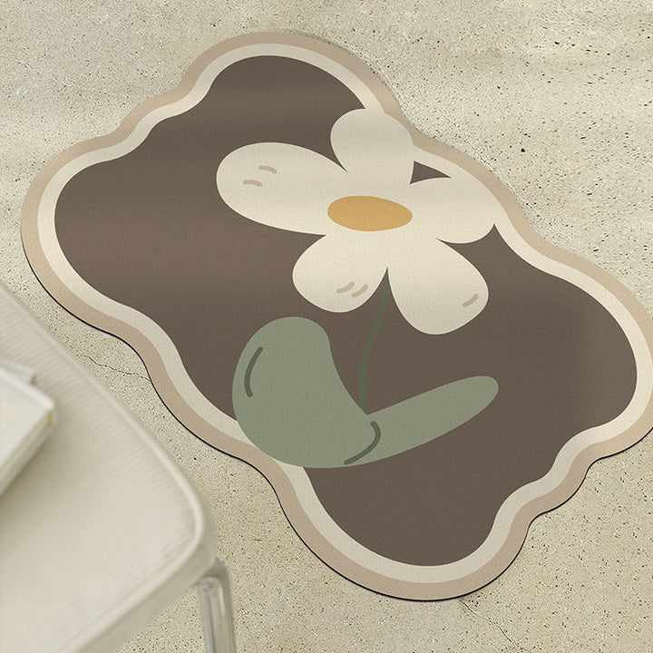 Bloemrijke Decoratieve Gebiedsmat voor Huisdecoratie