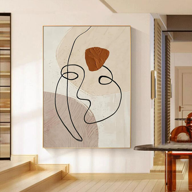 Lijntekening Canvas Muurprint