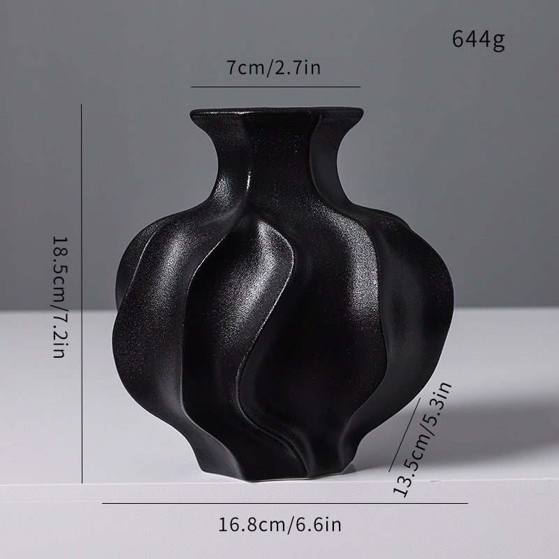 Sculpturale Textuur Aardewerken Vaas