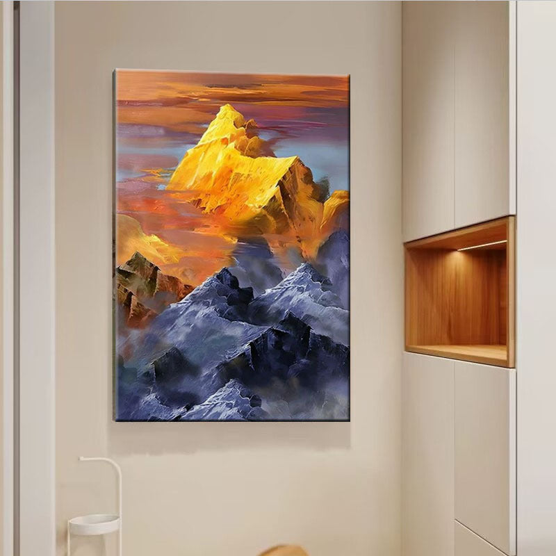 Abstracte Berglandschap Canvas Kunst