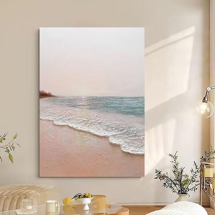 Kust Sereniteit Abstract Canvas Kunst