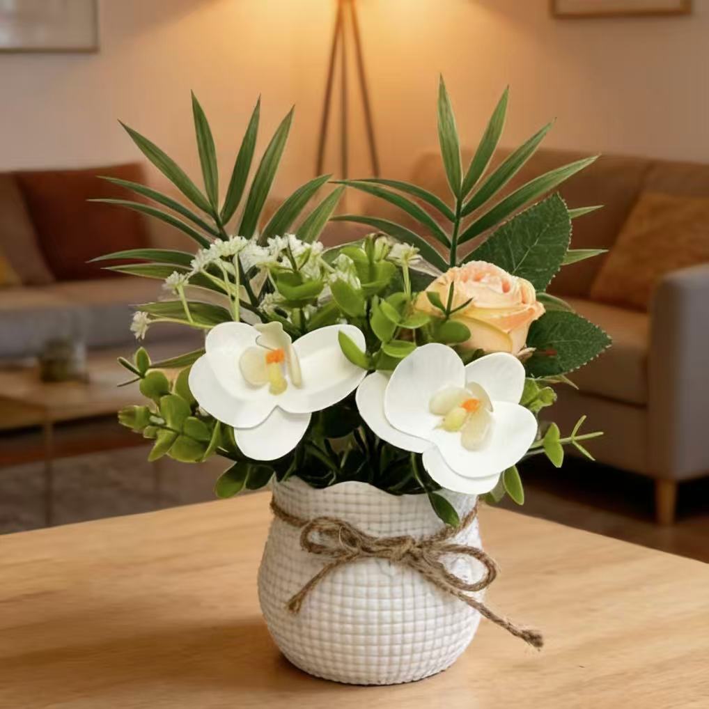 Decoratieve Kunstmatige Orchidee en Rozenarrangement voor Woondecoratie