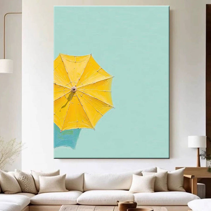 Zomer Strand Parasol Kunstprint