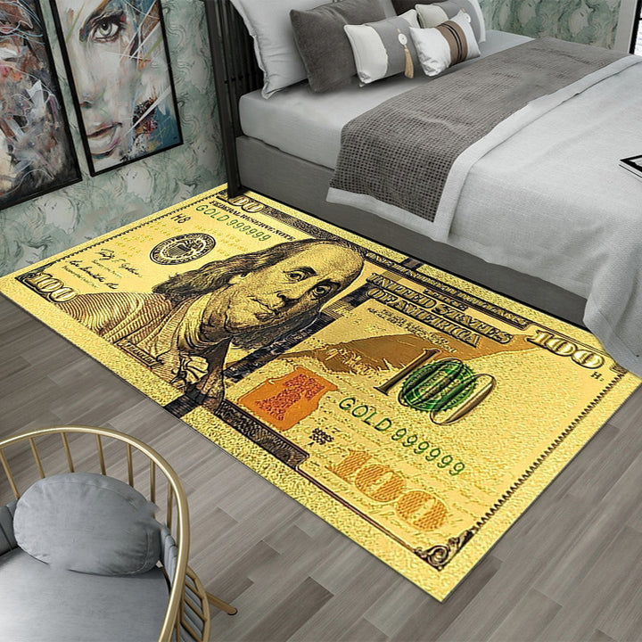 Dollar-Thema Decoratieve Vloerkleed