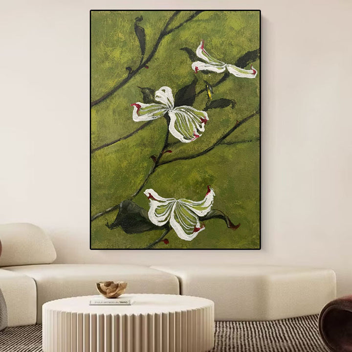 Florale Relief Muurkunst