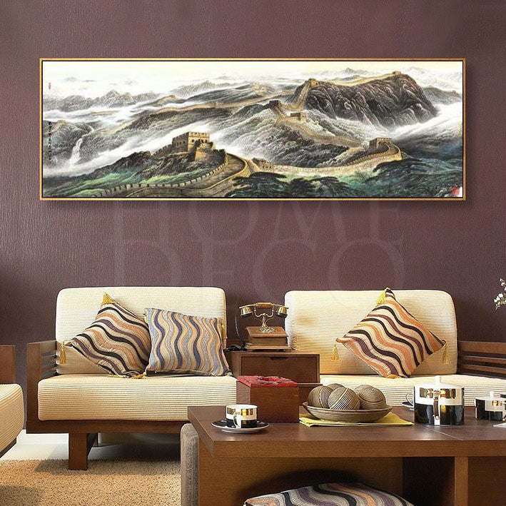 Rustige Scenic Landschap Muurkunst