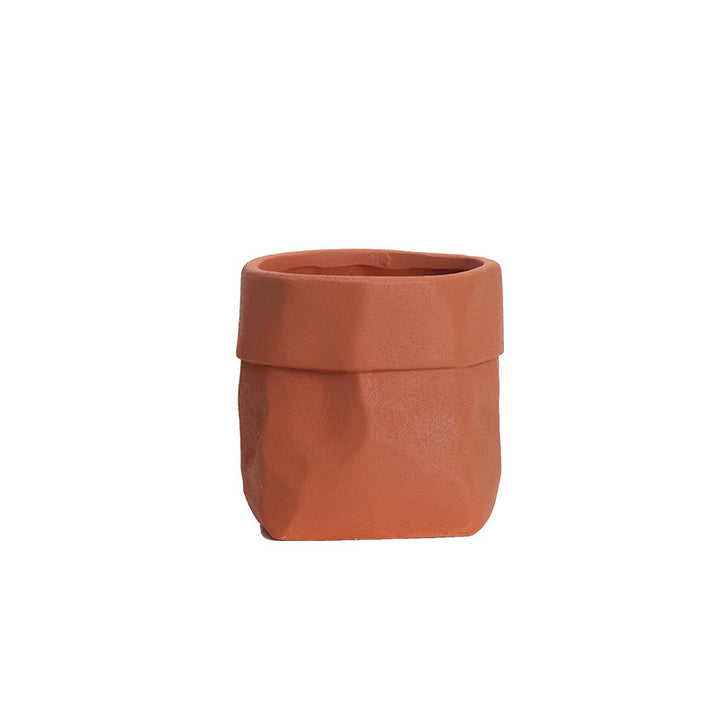 Artiestiek Terracotta Plantenbak voor Stijlvolle Huisdecoratie