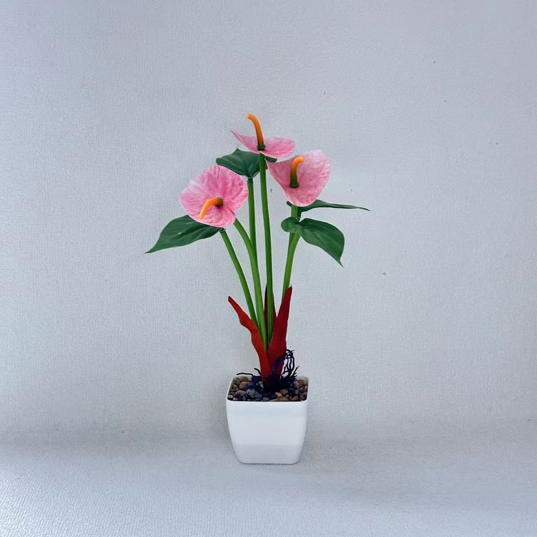 Realistische Anthurium Planten Arrangement