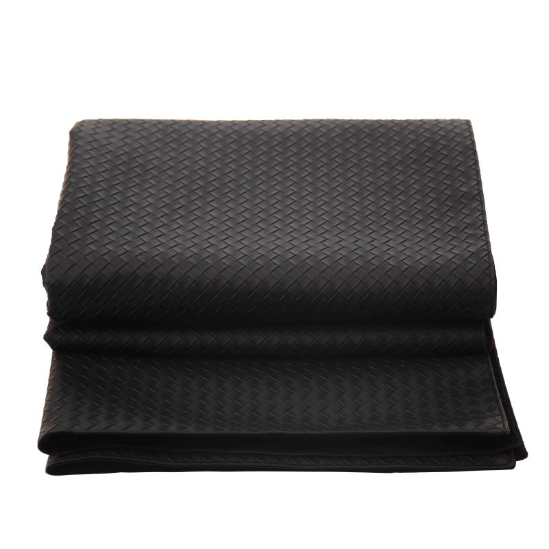 Elegante Geweven Leren Mat
