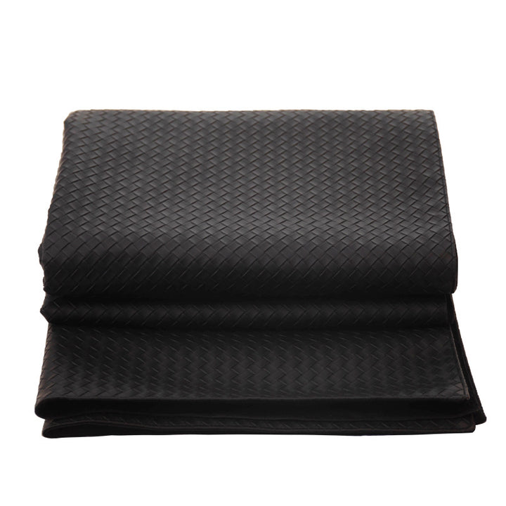 Elegante Geweven Leren Mat