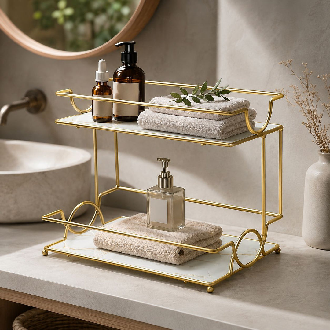 Elegant Twee-Tier Serveerschaal