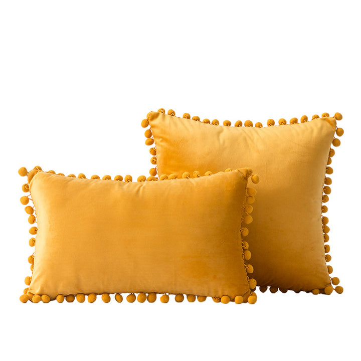 Decoratieve Pom-Pom Accent Kussen